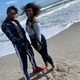 Keara Wilson (r) and her brother, Jaquan Thompson (l), creator of Blk Crown Clothing